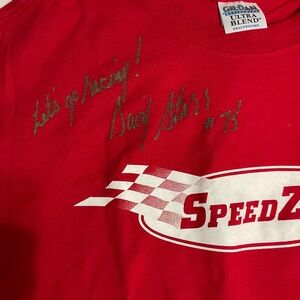 Speedzone signed t-shirt  XXL new never worn.  M177